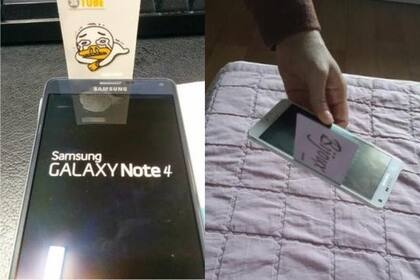 Un Galaxy Note 4 con defectos de fabricación