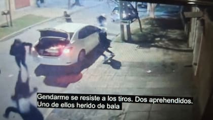 Un gendarme se defendió a los tiros de un robo piraña.