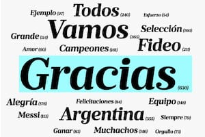 Un "Gracias" repetido, el mensaje del público a la selección