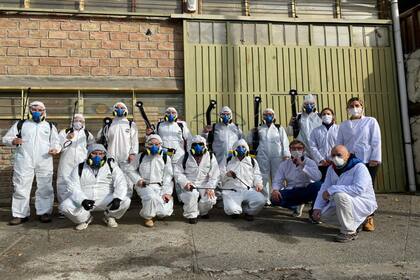 Con equipos profesionales, un equipo para combatir el coronavirus en Bariloche