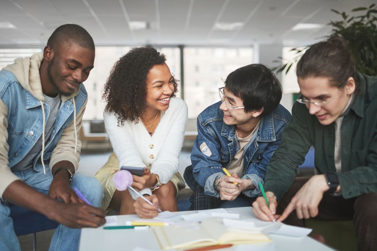 Un grupo de estudiantes