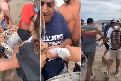 Un grupo de Agentes Municipales quisieron retener la mercancía de un vendedor ambulante y se desató un conflicto con los playeros