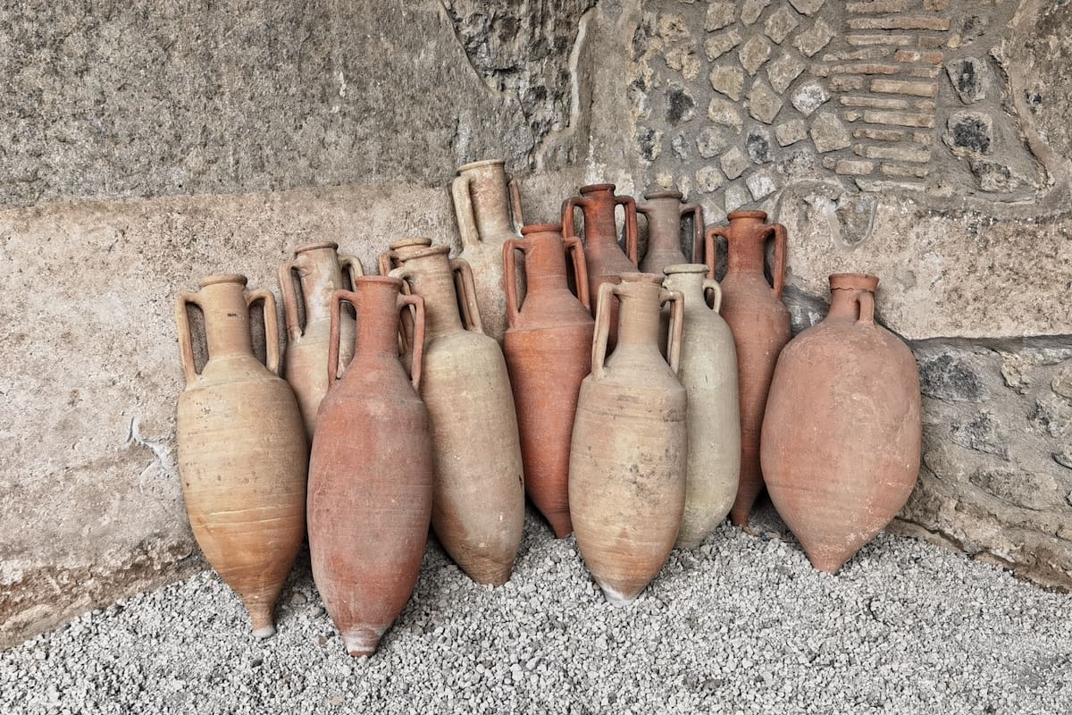 Un grupo de ánforas romanas