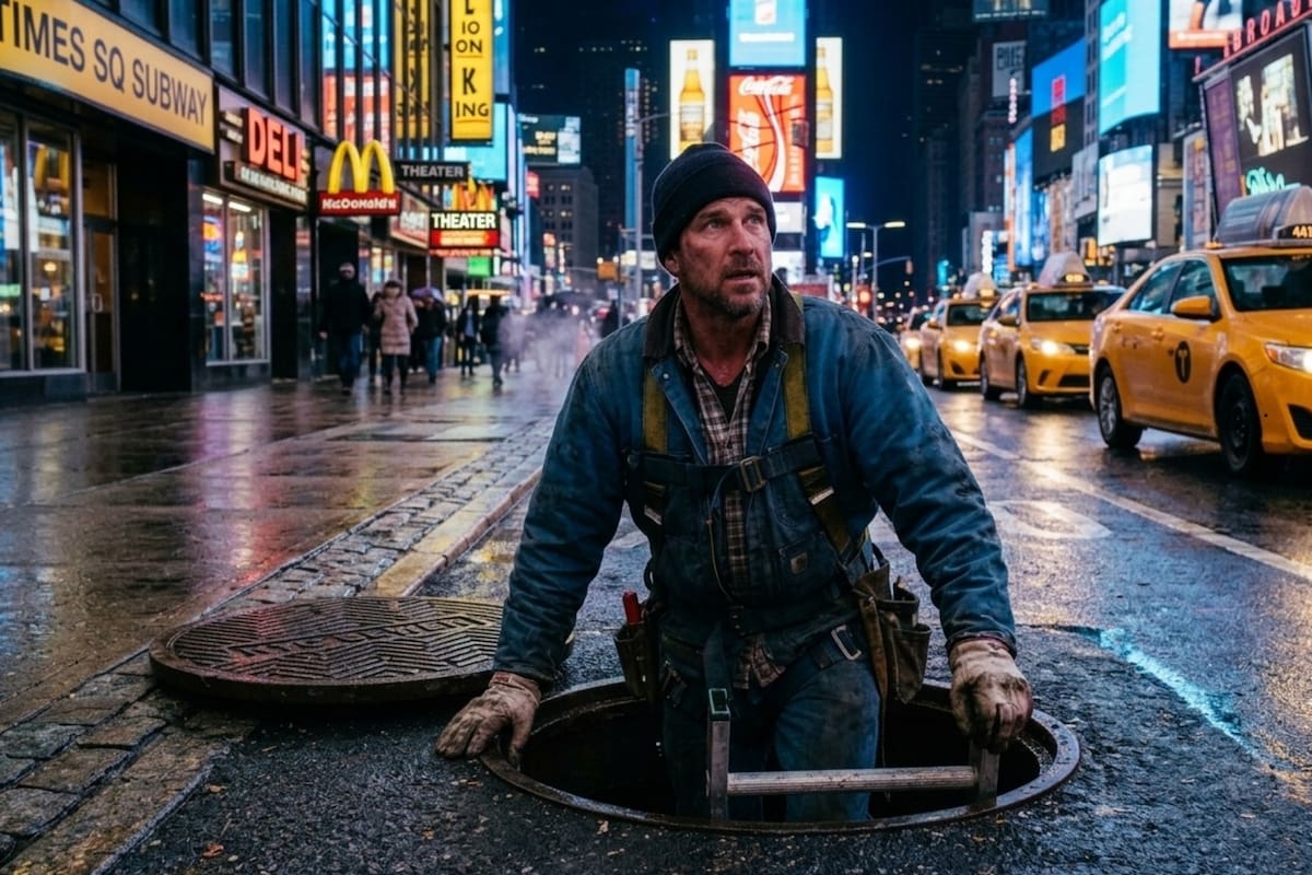 Un grupo de hombres fue captado ingresando a las alcantarillas de Nueva York y salir horas después