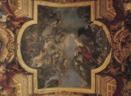Un gustazo: proclamar la victoria del flamante Imperio alemán bajo las obras de un célebre pintor francés vanagloriándose de triunfos pasados.