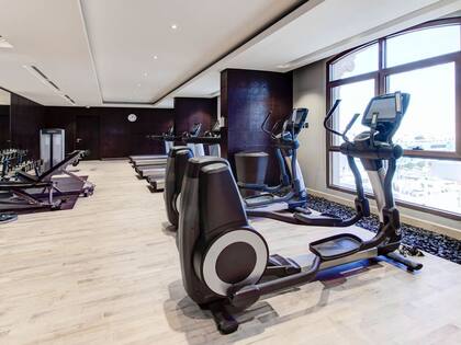 Un gym de primera para que el equipo siga entrenando incluso fuera de horario