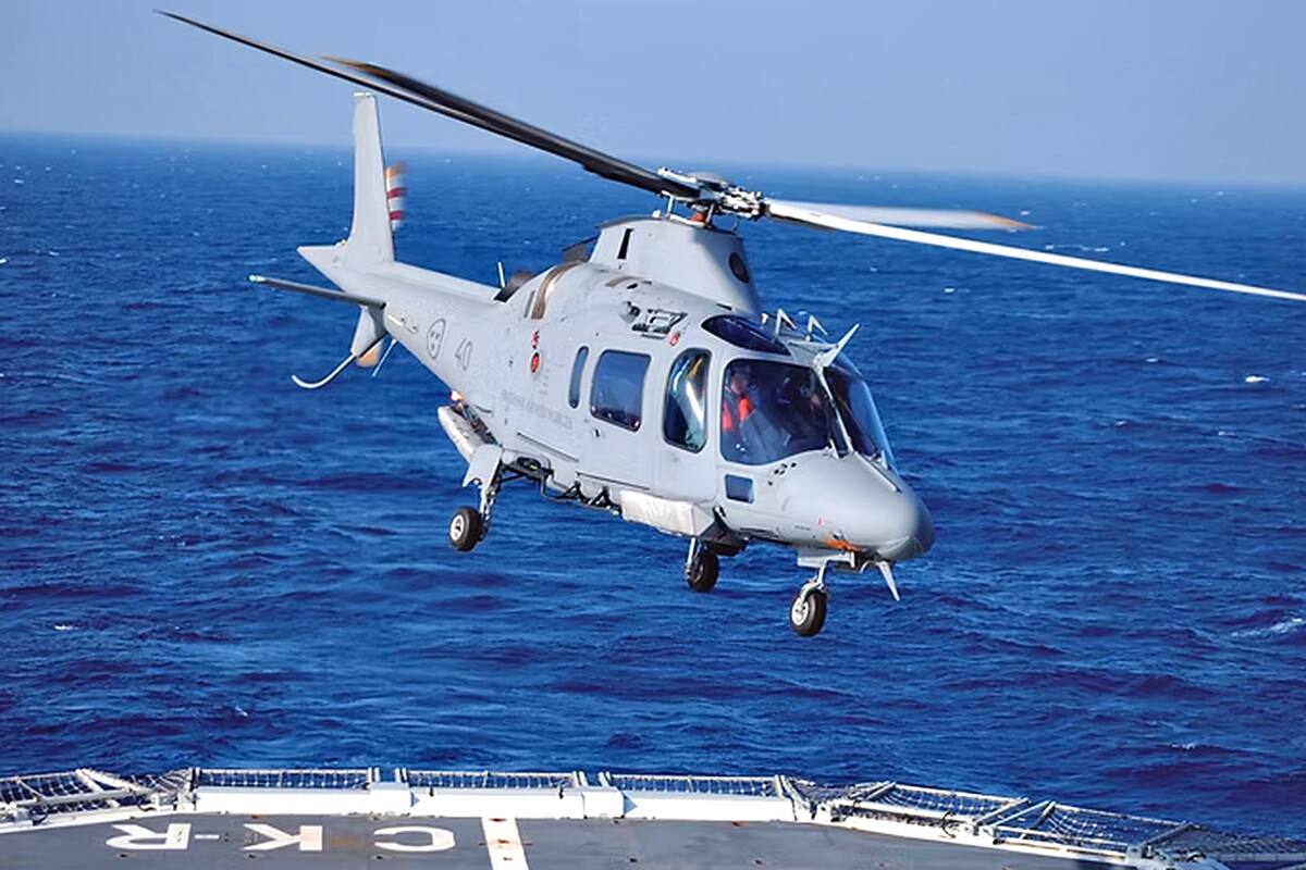 Un helicóptero AW109, el modelo que anunció el Gobierno que apuesta a comprar