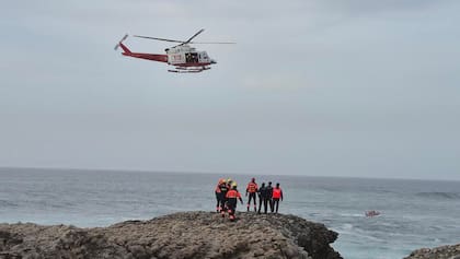 Un helicóptero se sumó al operativo