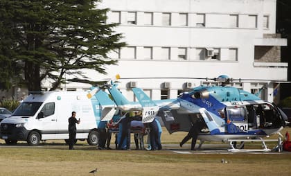 Un helicóptero trasladó a Bastián desde Pinamar, donde ocurrió el choque, hasta Mar del Plata