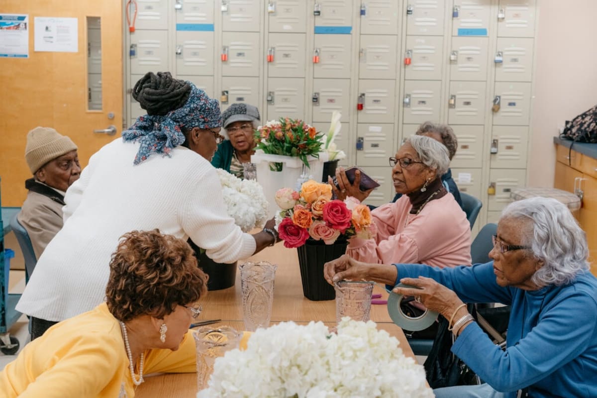 Un hogar para adultos mayores en Washington D.C., en Estados Unidos. El crecimiento poblacional alcanzó su máxima ralentización en la última década