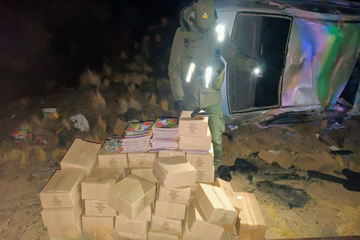Un hombre alcoholizado contrabandeaba figuritas de Chile a Mendoza y volcó luego de eludir un control policial