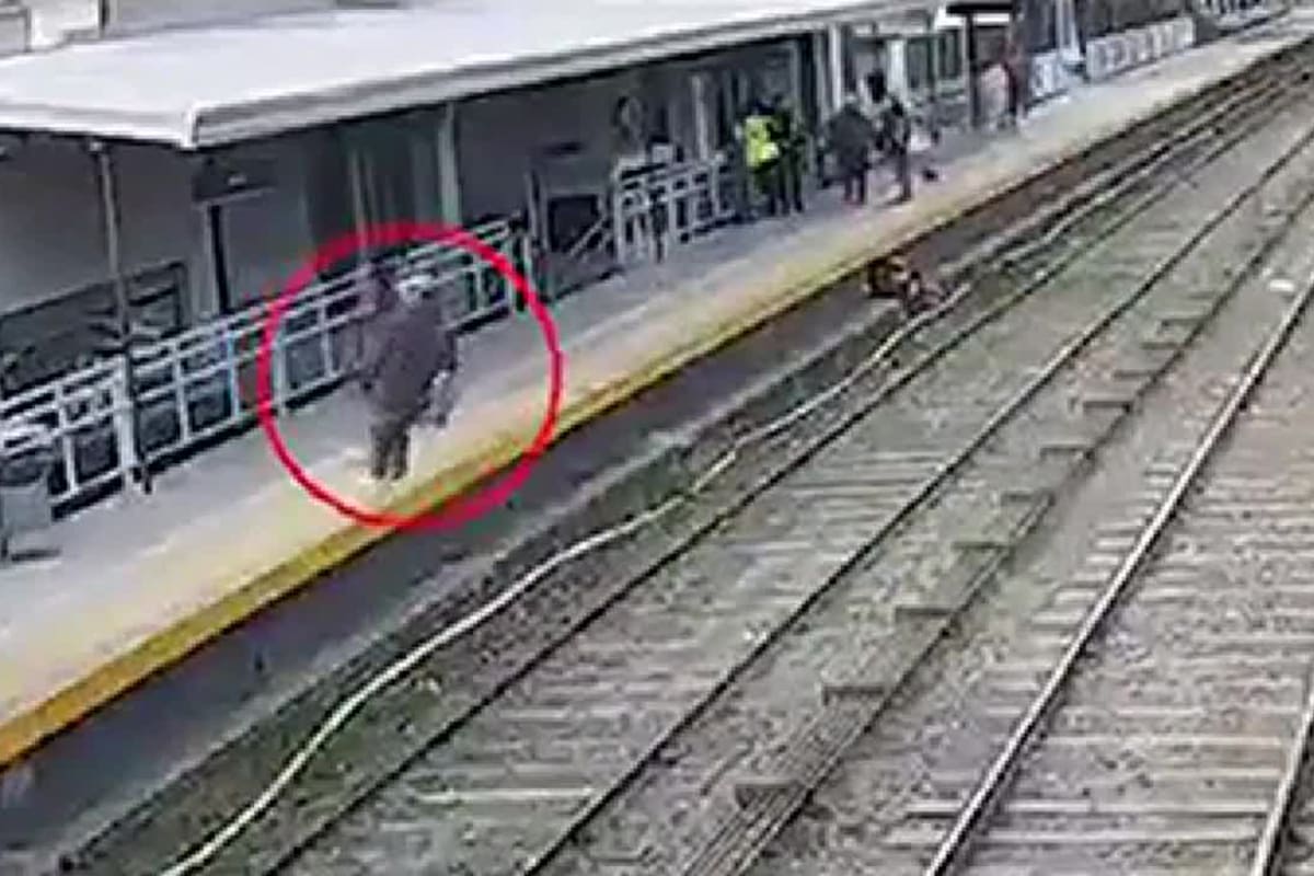 Un hombre caminaba por el andén del Tren San Martín, sobre la estación Pilar, se desmayó y cayó de espaldas sobre las vías
