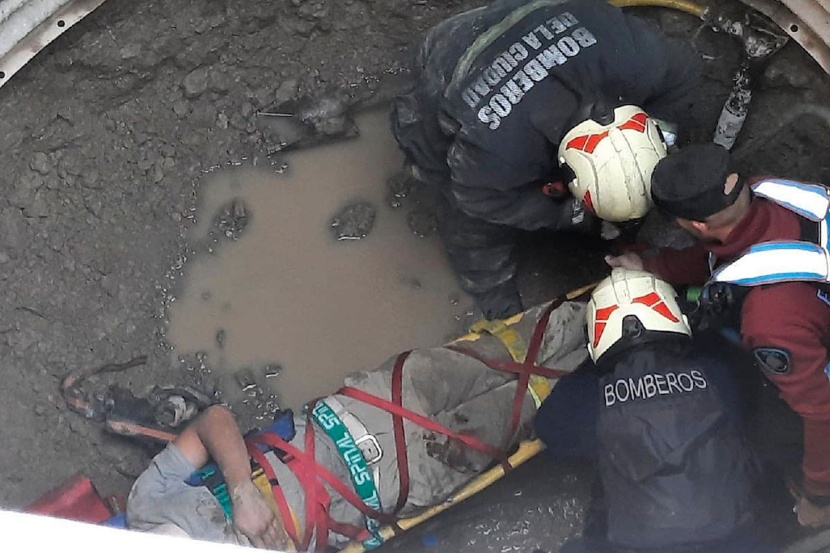 Un hombre cayó a un pozo ciego en Núñez
