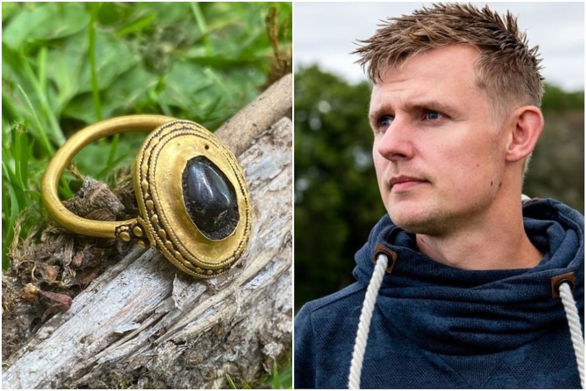 Un hombre de Dinamarca descubrió un anillo de oro conectado con una importante familia real