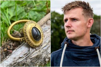 Un hombre de Dinamarca descubrió un anillo de oro conectado con una importante familia real