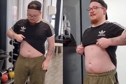 Un hombre de Inglaterra no veía resultados en el gimnasio y le hizo un particular pedido a un tatuador