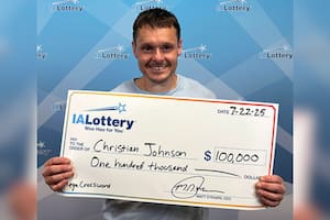 Un hombre de Iowa recibió US$100 mil en un premio de lotería el día de su cumpleaños
