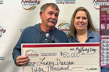 Un hombre de Kentucky recibió un premio de US$50.000 dólares en la lotería