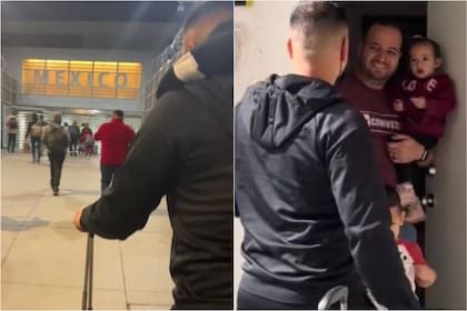 Un hombre de México volvió a ver a su familia por un permiso adelantado para salir de EE.UU.