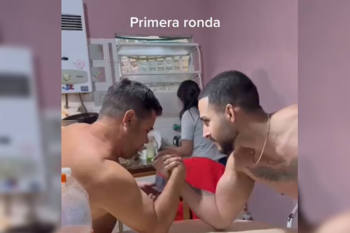 Un hombre desafío a su yerno por su hija (Captura video)