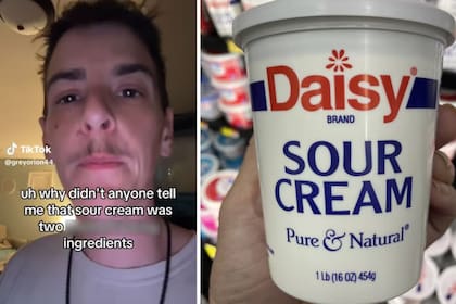 Un hombre descubrió que la crema agría se puede hacer fácilmente (Imagen Daily Dot)