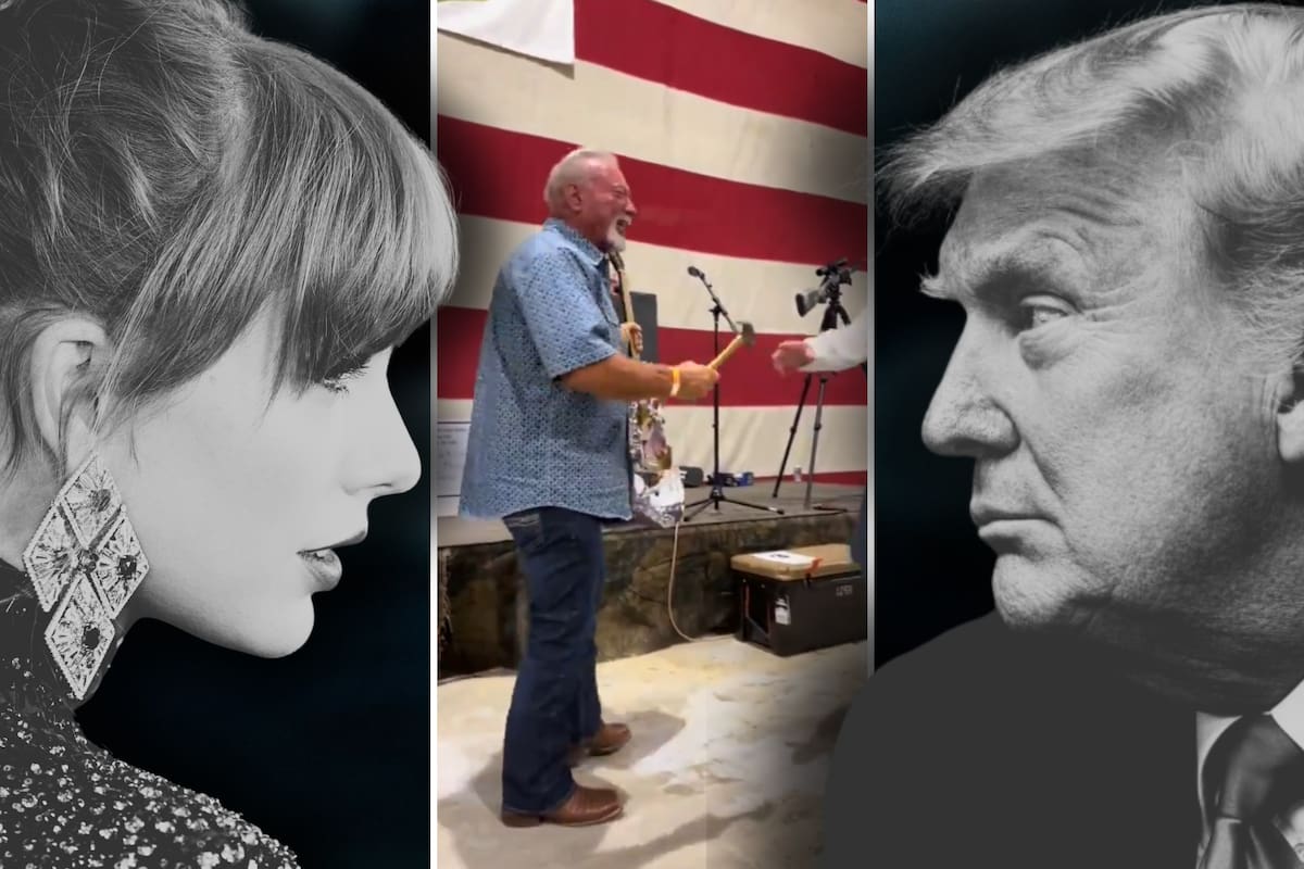 Un hombre en Texas destruyó una guitarra firmada por Taylor Swift; el hecho se da justo después de que la cantante se pronuncie a favor de Kamala Harris