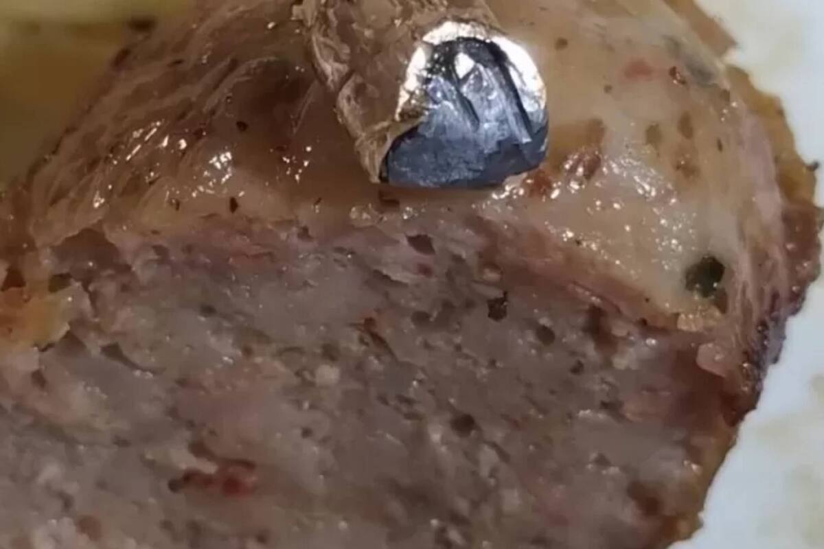 Un hombre encontró una bala en un chorizo