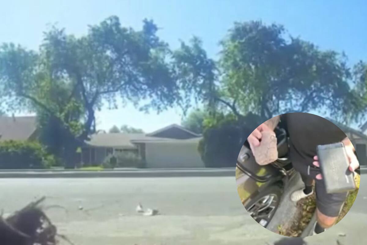 Un hombre encontró una cámara enterrada justo enfrente de su casa; desconoce el motivo