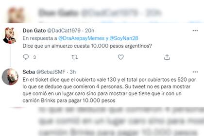 Un hombre explicó el objetivo que tuvo la mujer al mostrar cómo pagó (Captura Twitter)