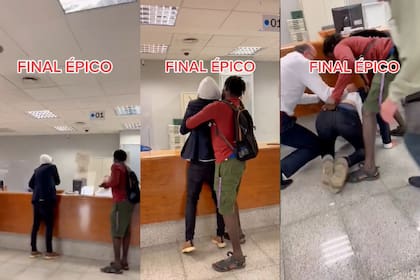 Un hombre frustró un robo (Captura video)