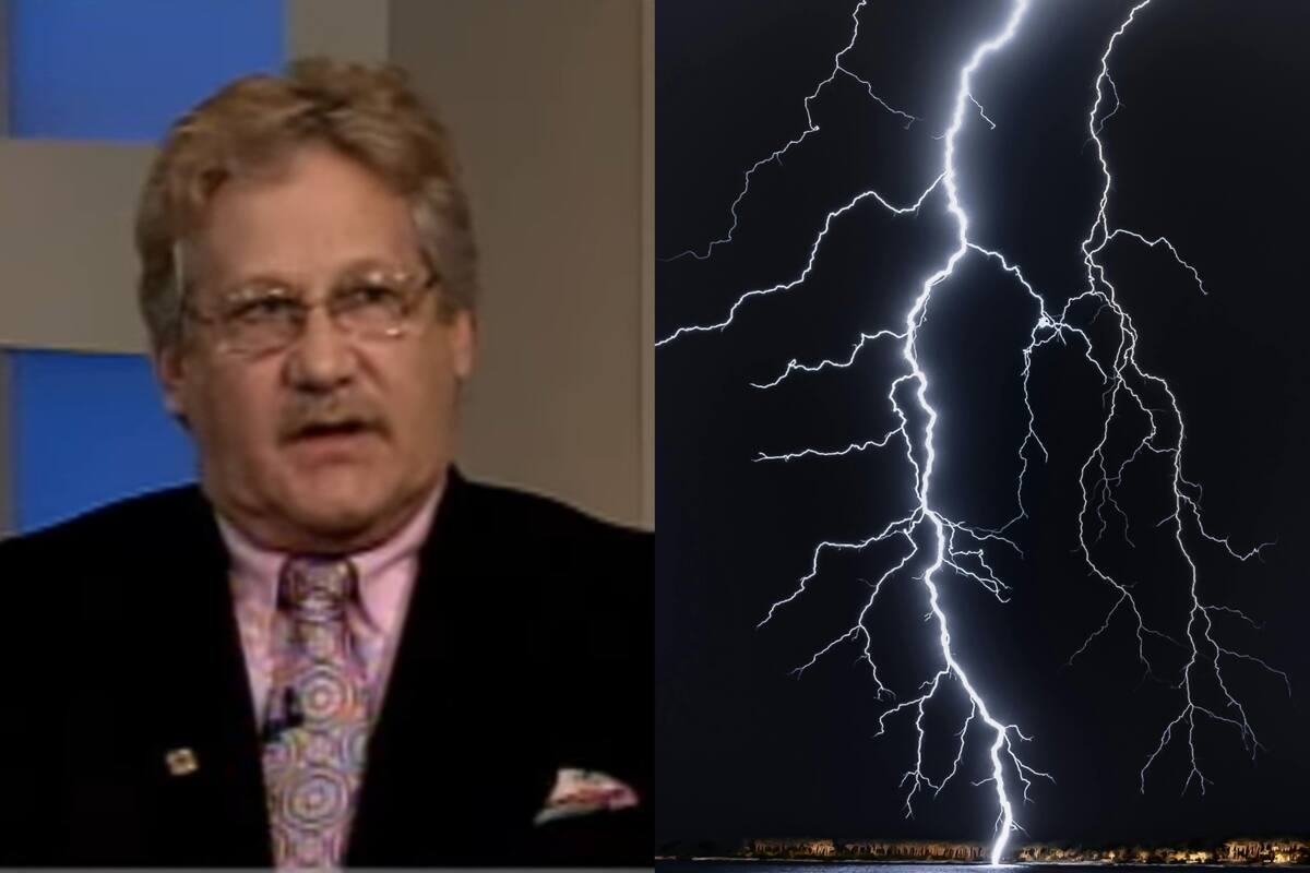 Un hombre fue alcanzado por un rayo y vivió una experiencia cercana a la muerte