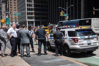 Un hombre fue apuñalado en Times Square.