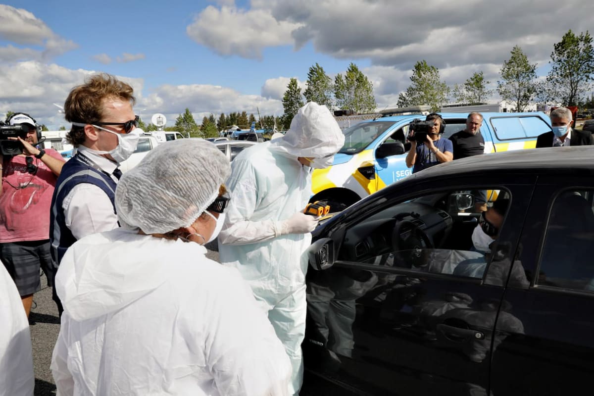 Un hombre fue escoltado hasta su domicilio al presentar fiebre en un control en el peaje de Hudson