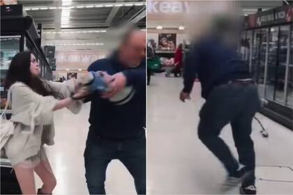 Un hombre le destruyó el megáfono a una activista y causó repudio en las redes