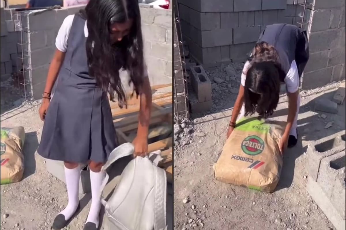 Un hombre llevó a su hija a una construcción para enseñarle una lección y se volvió viral en TikTok