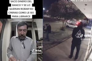 Un hombre logró que no le robaran al salir del cajero automático (Captura video)