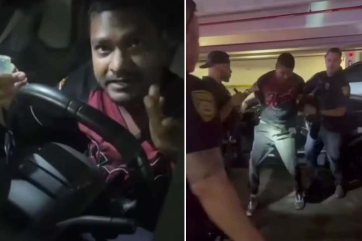 Un hombre quiso robar un auto en Florida y quedó atrapado dentro del vehículo