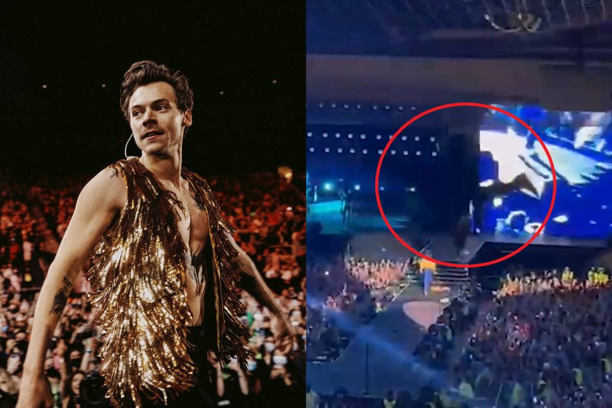 Un hombre se cayó desde la tribuna en un show que Harry Styles realizó en Reino Unido