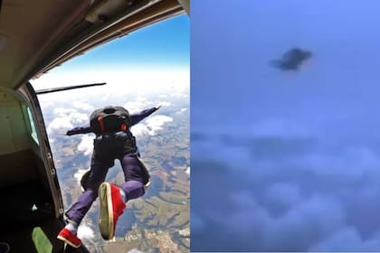 Un hombre se tiró sin paracaídas y murió (Imagen ilustrativa: iStock y X)