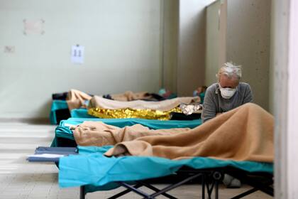 Un hospital en Brescia, con pacientes con coronavirus