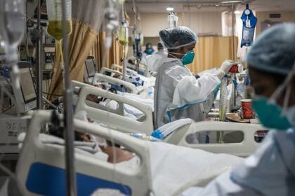 Un hospital en la India, uno de los países más afectados en este momento por la pandemia