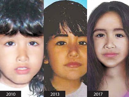 Un identikit estimó cómo se vería Sofía a lo largo de los años.