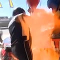 Un derrame de combustible provocó un incendio en el TC y dos mecánicos fueron alcanzados por las llamas