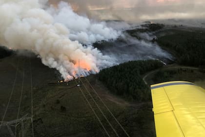 Un incendio se desató el domingo pasado entre las localidades de Ituzaingó y Villa Olivari, en el noreste provincial, a unos 240 kilómetros al este de la capital correntina