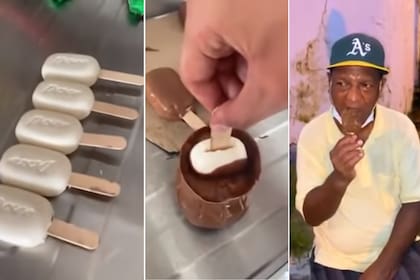 Un influencer colombiano engañó a varias personas al darles jabón bañado en chocolate como si fuera un helado