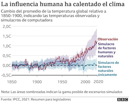 Un informe de la ONU reveló cómo la acción humana fue responsable del calentamiento global, cuyas consecuencias se ven notablemente en la actualidad