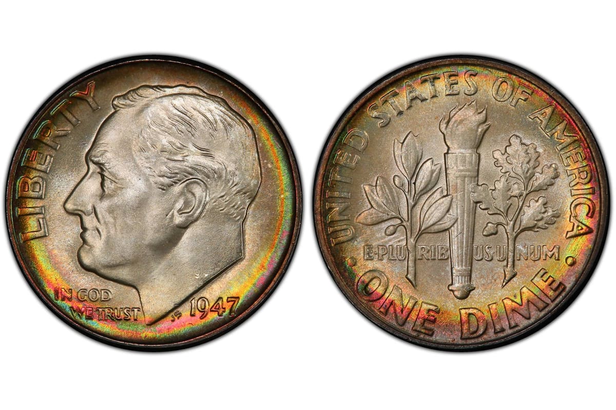 Un inusual fallo de acuñación en una moneda de diez centavos estadounidense convirtió a este ejemplar único en una pieza codiciada entre coleccionistas