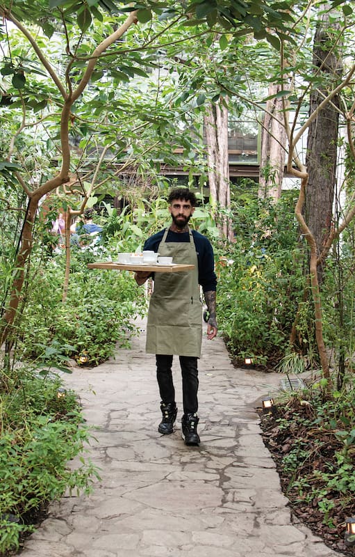 Un jardín escondido en la ciudad para disfrutar exquisitos sabores