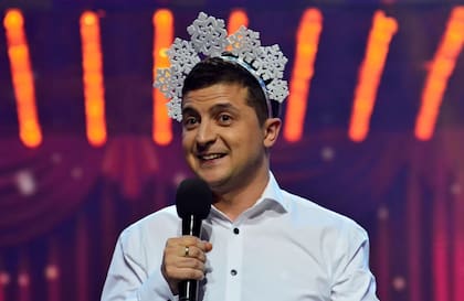 Un joven Zelensky