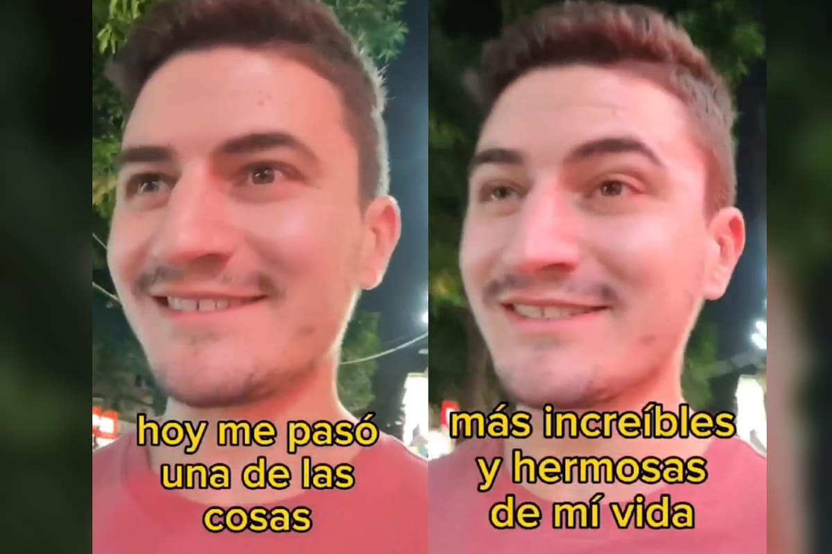 Un joven argentino se llevó la más emocionante sorpresa en China (Captura video)
